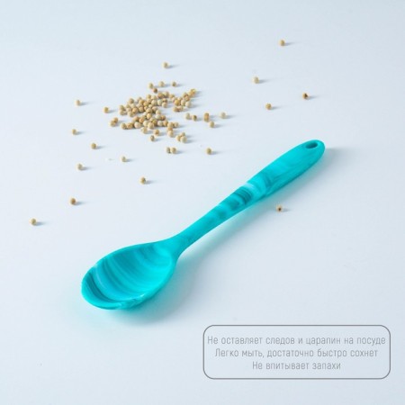 Spoon Garnish shares "sail", silicone, 20 cm, blue color-2