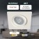 Lamp built -in era KL Led 21, IP20, 5W, 90x90 mm, 4000k, 400lm, white/matte color
