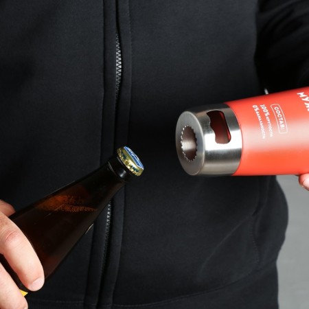 A glass with the opener "The best man", 500 ml-2