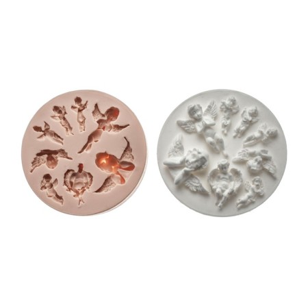Silicone Mold "Angels" from 1.3x2.6 cm to 2.9x4.6 cm mix