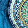 Largan Rishtan ceramics "Patterns", 31 cm, blue