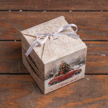 Folding box "Winter landscape" 10 x 10 x 10 cm-1