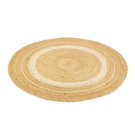 June carpet round with white inserts Ethnic, size 150 cm-2