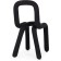 Garden Metal Metal Metal Carcass/Fabric, Black 35x48x78 cm