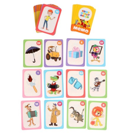 Board game "Memo. Soyuzmultfilm ", 2-6 players, 3+, 50 cards-4