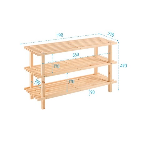 Shoes for shoes Bundis 3, 79x27x49, a pine array-1
