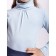 Turtleneck for girls, height 140 cm, blue color
