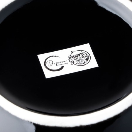 Ceramic Salamic “Obsidian”, 16.5 x 7 cm, 900 ml, black color-5