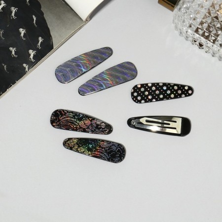 Invisibility for Herty hair (set 6 pcs) disco assorted, 5.5 cm-1
