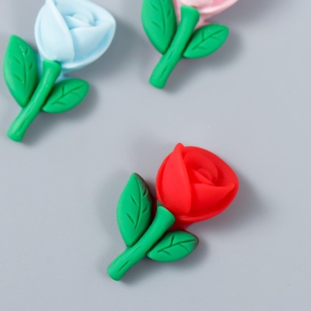 Decor for creativity plastic "Tulip" mix 2.7x1.5 cm-1