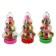 A set of figured erasers, 30 pcs., Figures in a bottle of plastic "Christmas tree", mix
