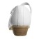 Folk women's shoes, insole length 22 cm, white color