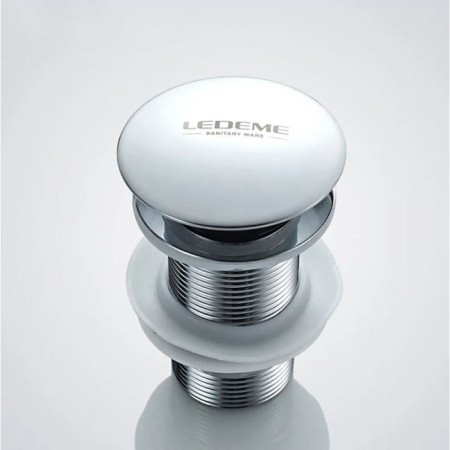 Bottom valve Ledeme L65, for a shell, brass, chrome-2