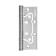 Universal loop Fuaro 300-2BB 100x2.5 CP, without insertion, chromium color, 1 pc.