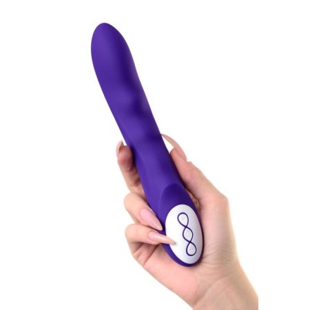 Vibrator L’Eroina by Toyfa Syrin, 10 modes, silicone, purple color, 21 cm, d = 4.2 cm-3