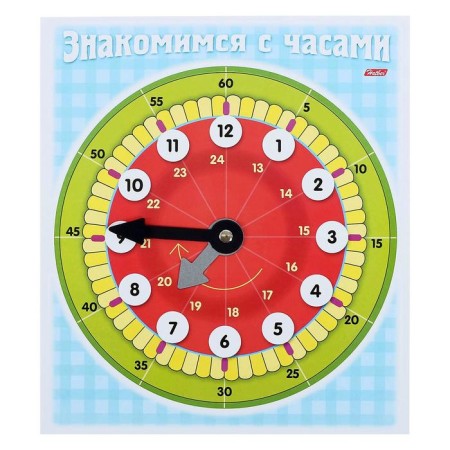 Demonstration material "Familiarity with the clock"