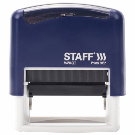 Corpusteum stamp Staff Printer 8052, 48 x 18 mm, 4 lines, 1 cash desk, blue-2