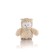 Soft toy Gulliver owl "Lusha", beige color, 18 cm