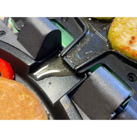 Electric grill Oursson EG0702/PM "Provence Meptya", 1650 W, anti -stick coating, peppermint color-6