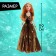 Carbonnic doll “Snow Princess Ksenia” with an accessory, black and gold dress