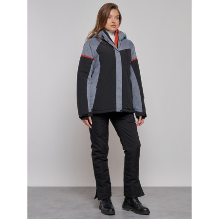 Ski jacket women's, size 54, black color-3