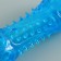 A toy-stick made of thermoplastic rubber with a drowned squeak, blue