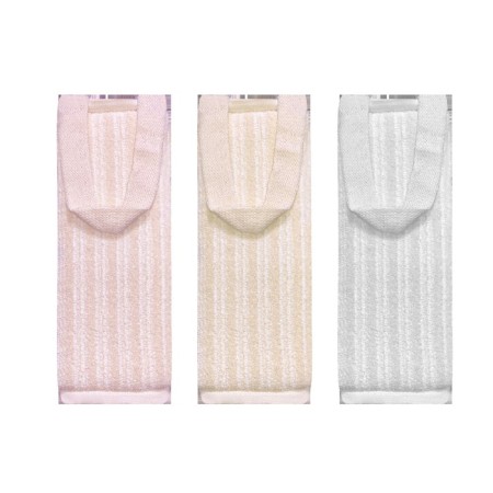 The washcloth is long with handles SK 33, cotton, color mix