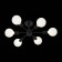 Ceiling EVOLUCE lamp. SL419.402.06. ANO. 6x60 watts, E27, 46x48x23 cm, black color