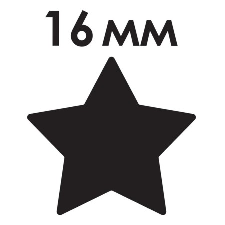 Figure hole "Star", diameter of the cut -out figure 16 mm-5