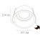 Pointed-built lamp Arte Lamp Kang A2163PL-1WH, GU10, 50 W, 8.1x8.1x5.4 cm, white
