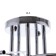 Chandelier 2024/5 E27 60W chrome 52x52x25 cm Bayerlux
