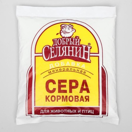 Fodge sulfur "Good villain" for animals and birds, 1 kg