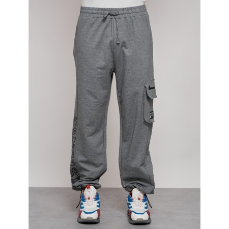 Sports male pants, size 48, gray color-10