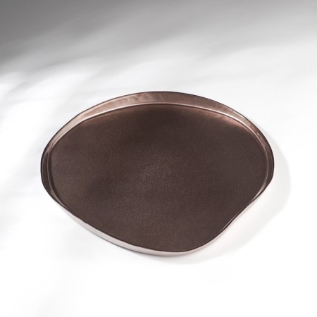 Trend, glass dish, d = 28 cm, brown color