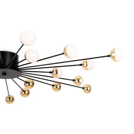 Freya FR5242CL-24B Celebrity, 1168x1168x103 mm ceiling lamp, G4, 24x3W, black color-1