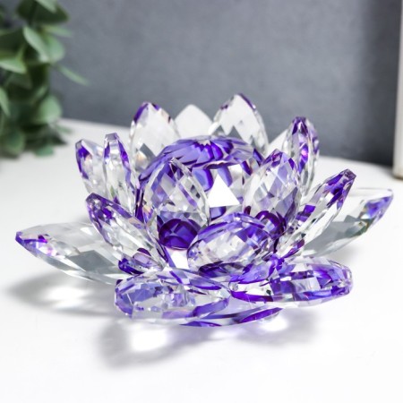 Lotus glass "Lotus violet" Diam 13.5 cm-1