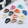 Hair crab "Leon" oval matte geometry, 5 cm, mix