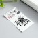 Tattoo on the body "Spider in the web" 5.3x6.3 cm