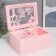 Musical Mechanical Bicycle Music Casket Pink 12.5x17.5x8 cm