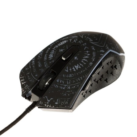 The mouse Qumo Valhalla M35, game, wired, 6 buttons, backlight, 3200 dpi, USB, black-4