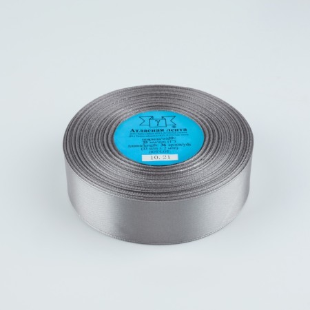 Satin tape, 25 mm × 33 ± 2 m, light gray-gray 003 color-1