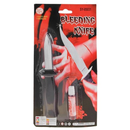 Joke "Knife hiding blade with blood"
