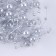 Field for decor with beads, length - 4.8 m, silver color