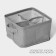 Organizer for linen LADOM, 4 cells, 20.5 × 20.5 × 12 cm, color gray color