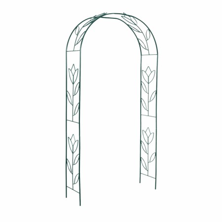 Sadovaya arch, collapsible, 230 × 125 × 36.5 cm, metal, green, "tulip"-1