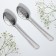 A set of spoons with an engraving “Mom and Dad”, 15.5 x 25.5 cm.