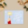 Postcard-Mini "For you in the New Year", Bengal fire, 10.5 x 7.5 cm, New Year