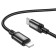 Hoco X89, Type -C cable - Lightning, 1 m, data transfer, weaved wire, black