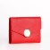 Women's wallet on the button, red color
