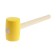 Kiyanka scrap, wooden handle, yellow rubber, 65 mm, 600 g